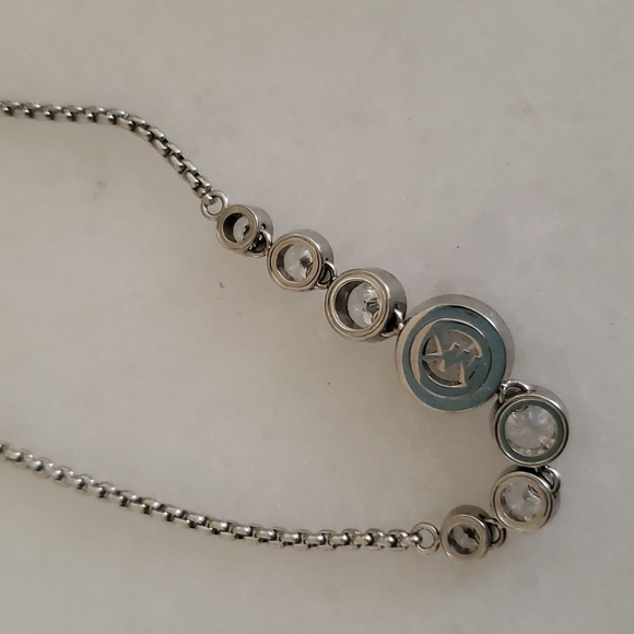 Michael Kors adjustable bangle straps bracelet silver tones authentic - Picture 4 of 6